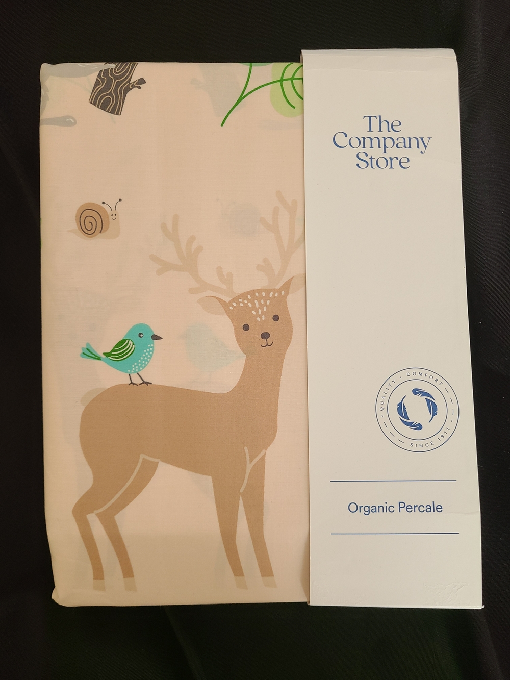 The Company Store Organic Percale Woodland Sheet Set New